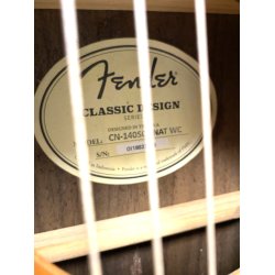 (USED) Fender CN-140SCE Thinline Hybrid guitar with pickup